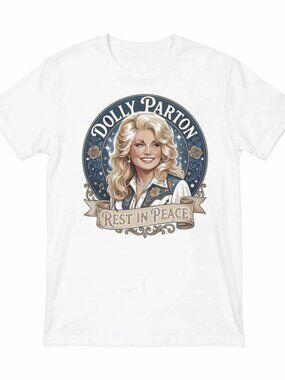 Dolly Parton Rest In Peace Shirt Circle Graphic Country Music Memorial T-Shirt